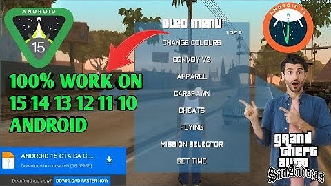 Android 15 GTA San Andreas Android|How to install Cleo In GTA SA on AllAndroid 15 14 13 12 11 10