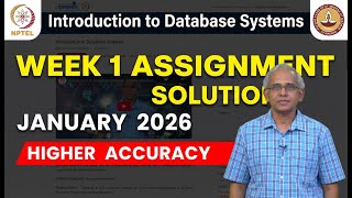 Introduction to Database Systems | NPTEL Week 1 Assignment Solution Jan 2026