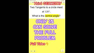Hard SAT Geometry Question Students Ignores #satmath #shorts