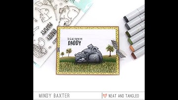 Neat and Tangled Bear Tutorial using Copic Markers