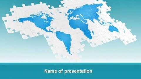 Wide World Jigsaw PowerPoint Template by PoweredTemplate.com