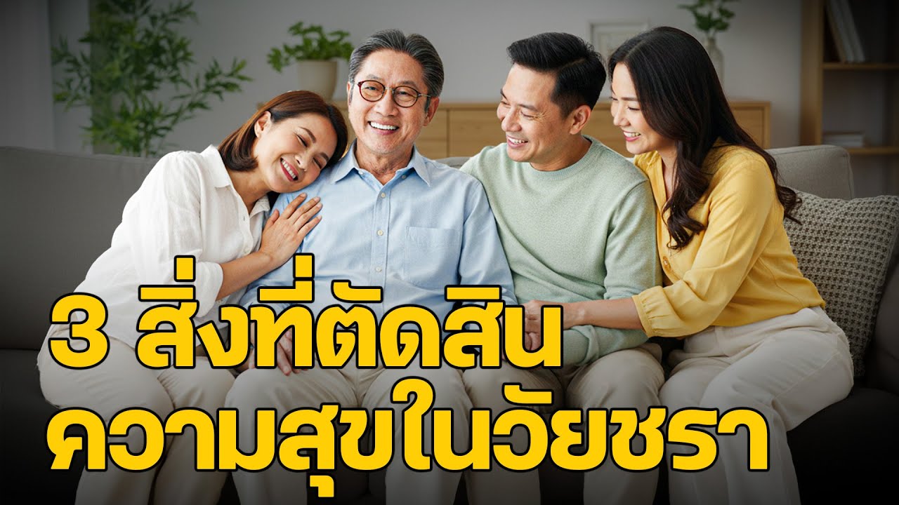 3 สิ่งที่กำหนดความสุขในวัยชรา พลาดแล้วอาจเสียดายไปทั้งชีวิต