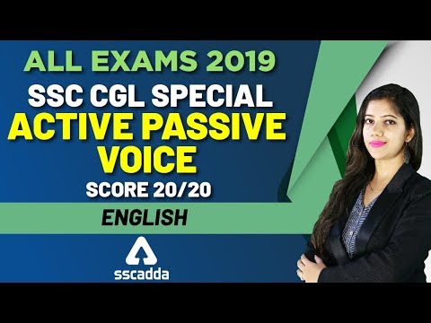 All Exams 2019 | English Class | SSC CGL Special | Active Passive Voice