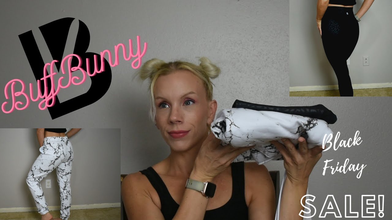 BuffBunny Black Friday Sale! White Marble Joggers and Rebel Leggings