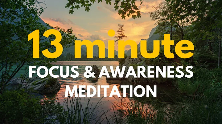 13 Minute | Focus/Refocus Daily Meditation | Andrew Huberman | 40Hz Binaural Beats + White Noise