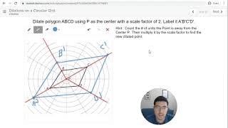 Dilations on a Circular Grid