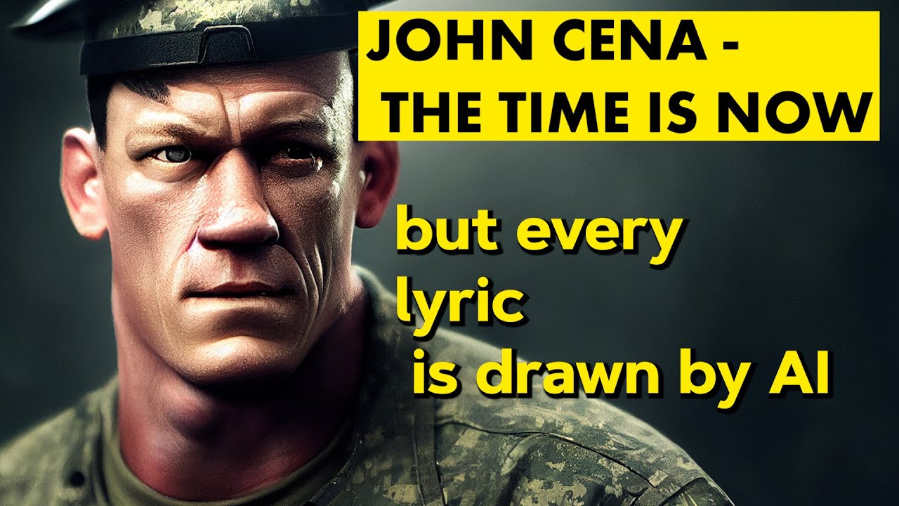 John Cena The Time Is Now Every lyric is an ai generated image