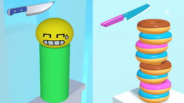 Almost Cut vs Slice Master - Very Satisfying and Relaxing ASMR Slicing Game