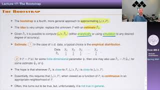 Econ 480 - Lecture 17: The Bootstrap
