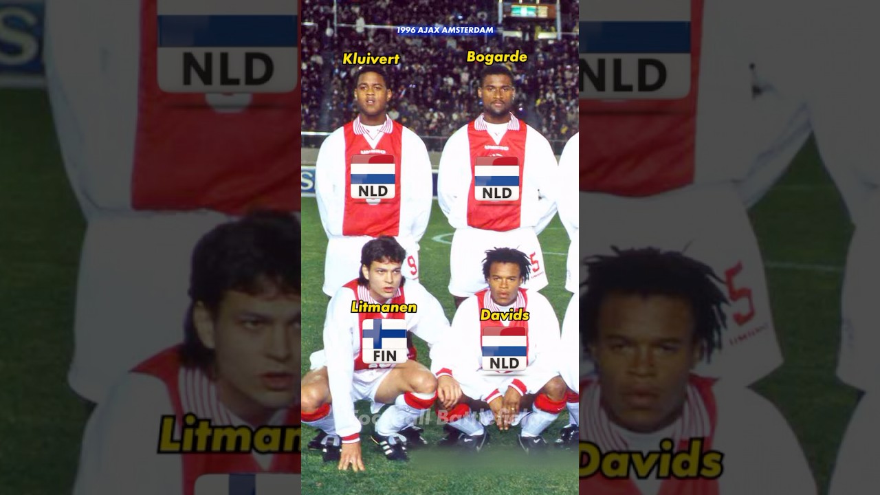 Ajax Amsterdam squad 1996🔥Nations❤️