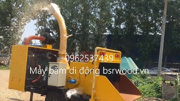 ✨💖MÁY BĂM DĂM GỖ DI ĐỘNG (DẦU DIESEL) BSR-BC1000 6-10 T/H 0962537439 CTY TNHH GỖ BSR