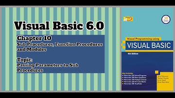 BA/BSc Part 1: Visual Basic 6.0: Chapter 10: Sub Procedures: Passing Parameters to Sub Procedures