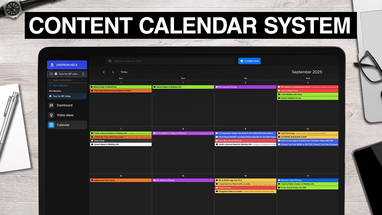 How I Plan all my YouTube Videos - YouTube