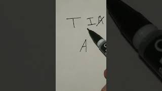 Tia name to brand. #satisfying #art #shorts #name #tia