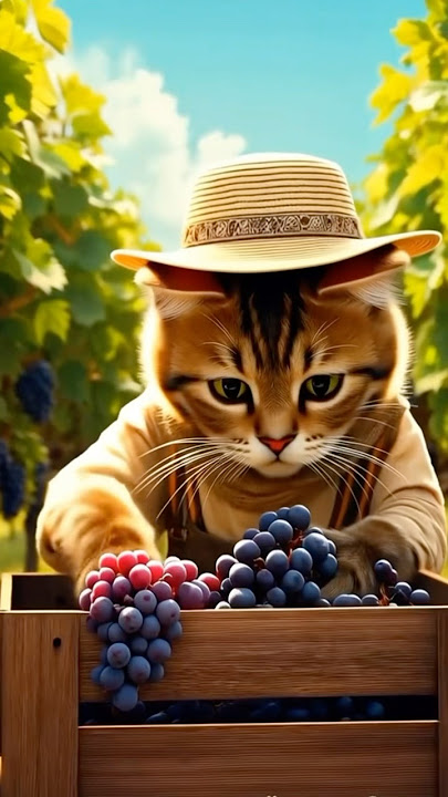 KUCING & ANGGUR 🍇 🐈|| #cat #shorts #explore #status
