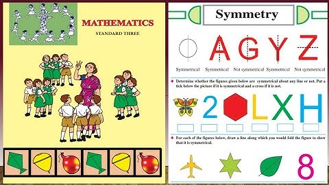 Std.3rd Math || Symmetry || Page No.47,48,49
