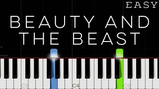 Beauty & The Beast  Disney | EASY Piano Tutorial