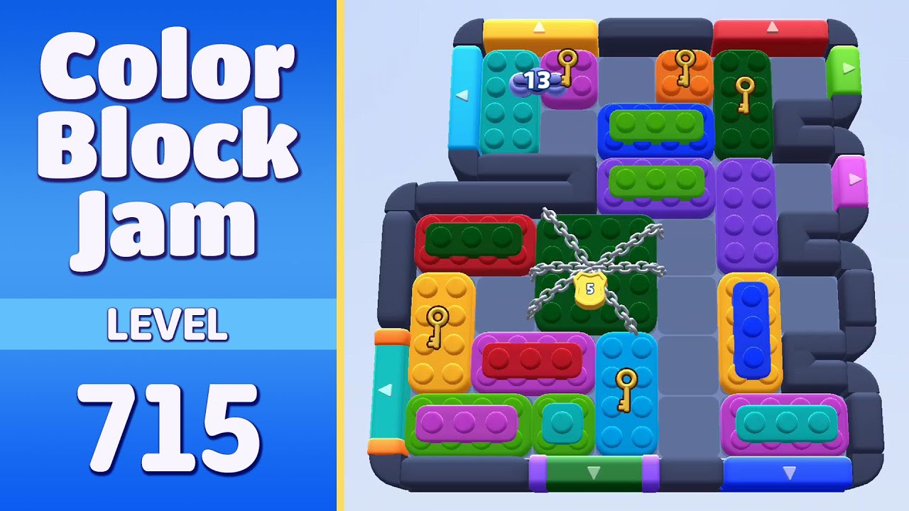 Color Block Jam Level 715 | Every Puzzle Solved! 🎯 - YouTube