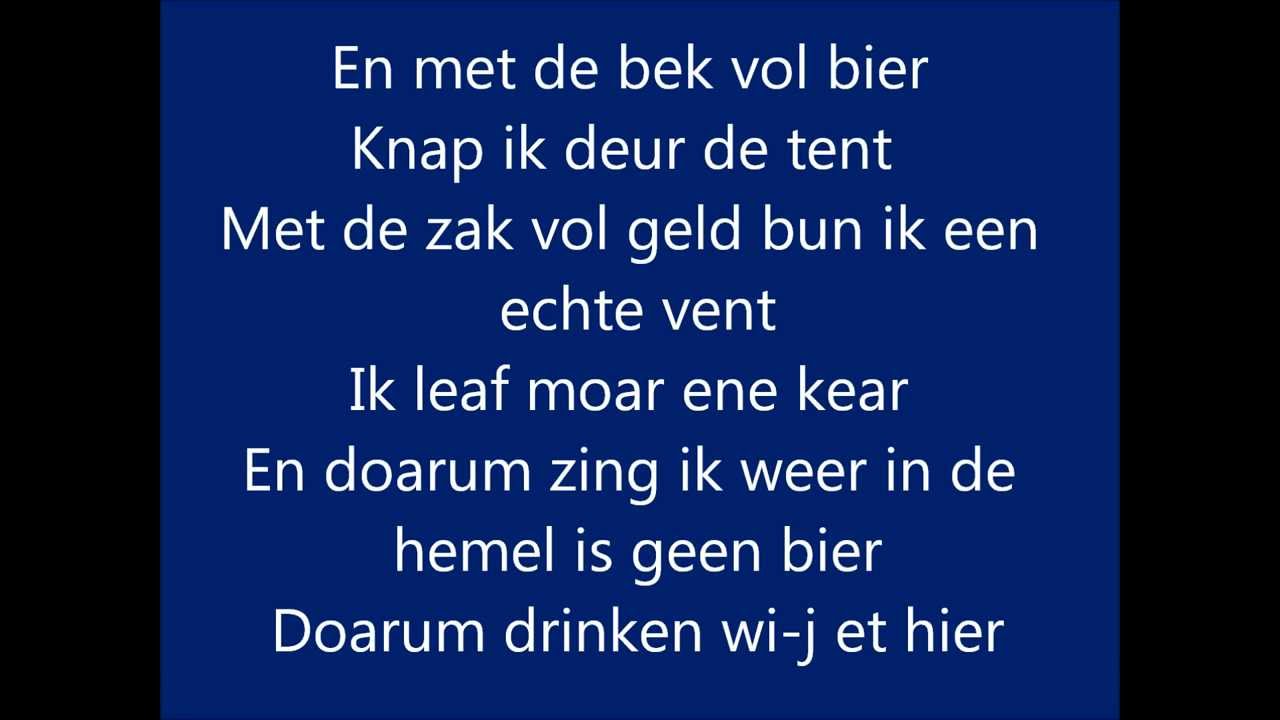 Kiek now us Hemel zonder bier met songtekst YouTube