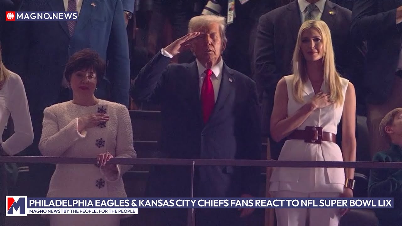 Philadelphia Eagles & Kansas City Chiefs fans react to NFL Super Bowl ...