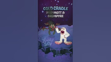 Mammott and Grumpyre on Cold Cradle ❄️ (animated) #mysingingmonsters #msm #fanmade