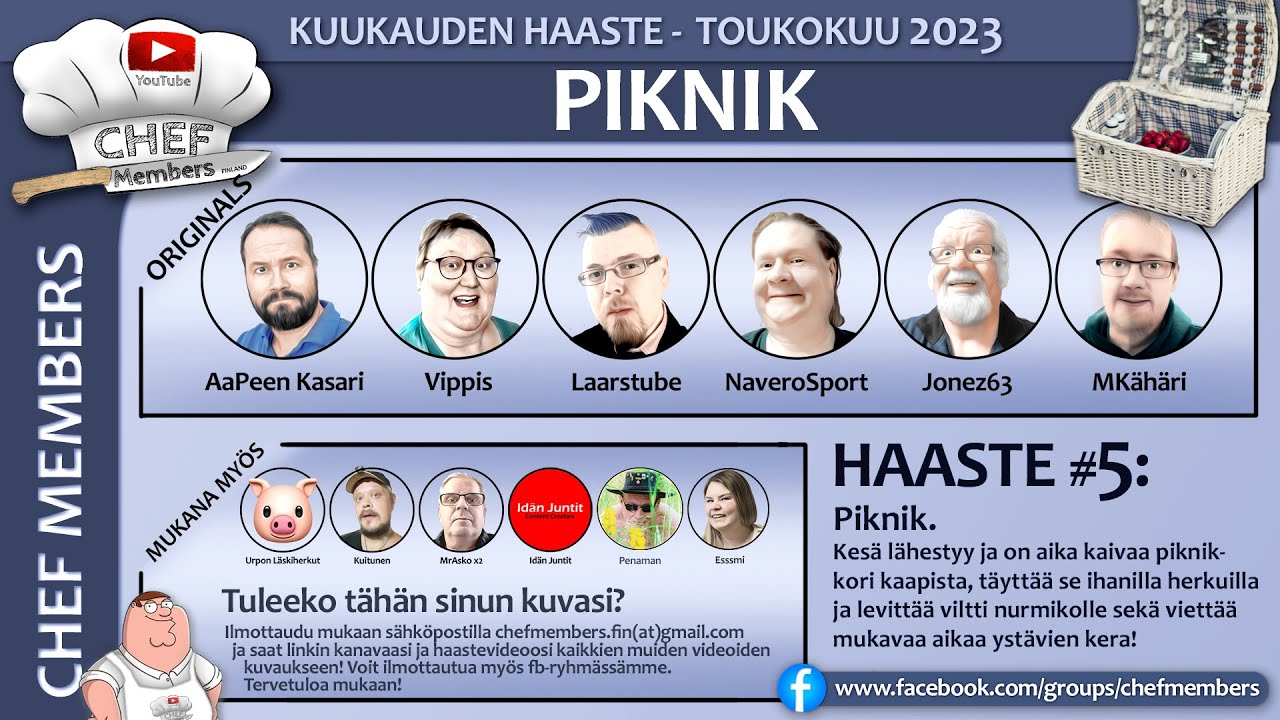 Piknikpatonki, Chef Members haastevideo toukokuu