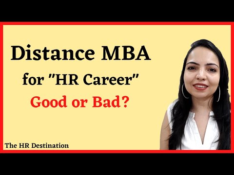 Distance MBA For HR Career (Good Or Bad)