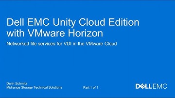 Dell EMC Unity Cloud Edition with VMware Horizon in the VMware Cloud