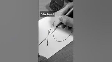 please leave your name in the comments after subscribe #signature #firma #michael