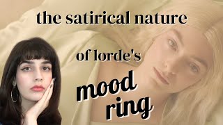 the satirical nature of lorde's \\