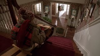 Sledding Down the Stairs: Home Alone Style