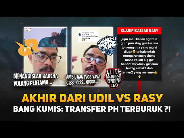 Reaksi Bang Kumis Udil vs Rasy ?! RRQ Transfer PH Terburuk ? EVOS Menolak Pulang Bareng RRQ ? class=