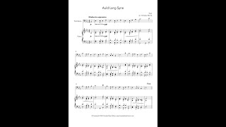 Auld Lang Syne (Trombone and Piano)