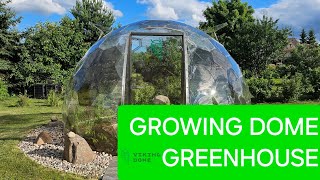 Growing Geodesic Dome Greenhouse kit - Luxury Greenhouse.