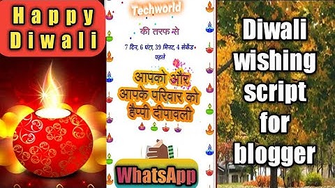 diwali wishing script for blogger