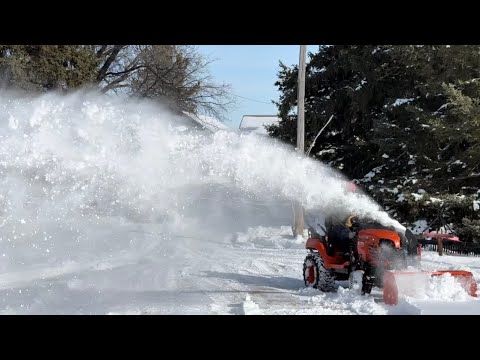 Snow Blowing Live - YouTube