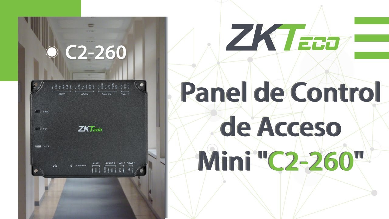 C2-260 Controlador de acceso RFID para 2 puertas de ZKTeco