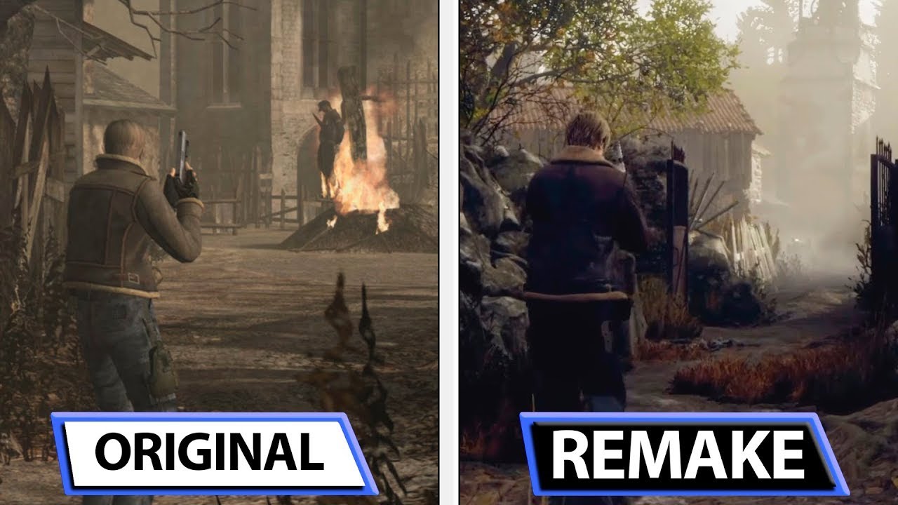 RE4 REMAKE VS ORIGINAL YouTube