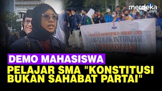 Keras! Mahasiswa dan Pelajar SMA Demo MK: Konstitusi Bukan Sahabat & Alat Partai