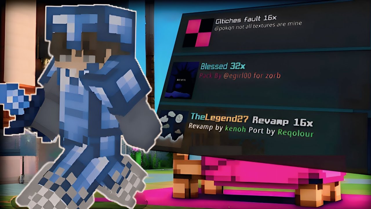 TOP 3 BEST Bedwars MCPE PvP Texture Packs - YouTube