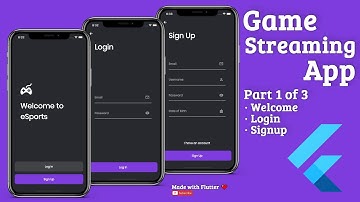 Flutter App UI - Game Streaming - Part 1 - Speed Code Tutorial