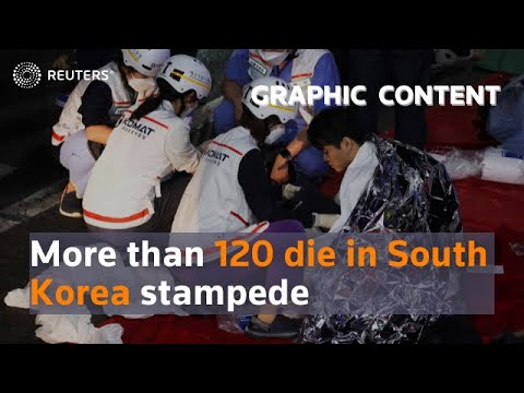 WARNING: GRAPHIC CONTENT – At least 120 killed in stampede in South Korea