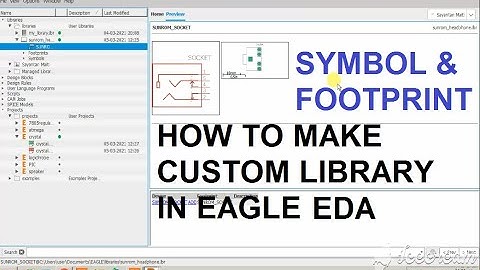 How to design and create Custom Library in Autodesk Eagle EDA | Footprint and Schematic | PCB