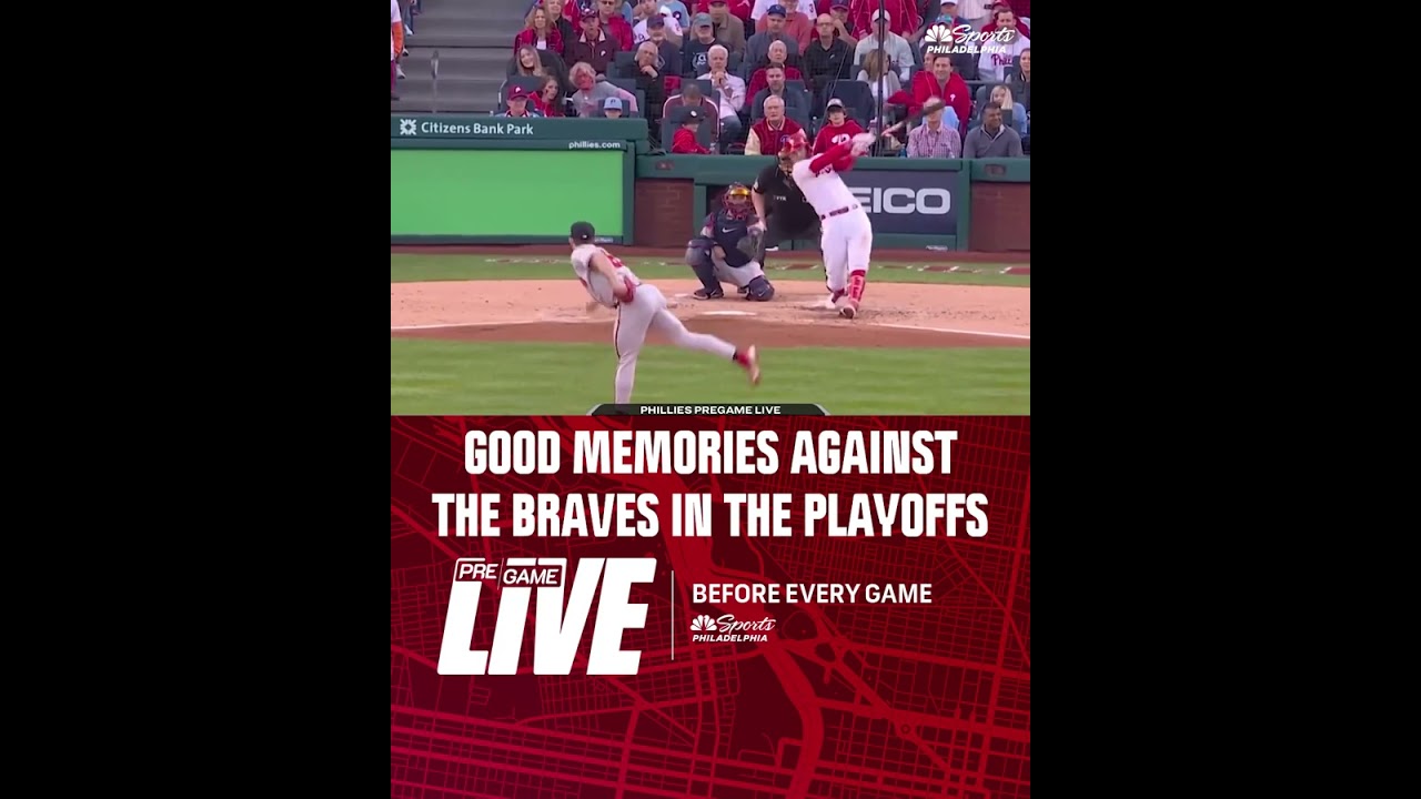 The Phillies haven't lost a series against the Braves in the playoffs 👀