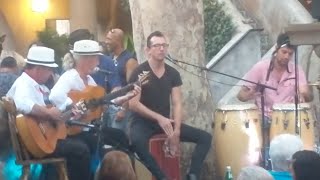 Flamenco band playing at the El Rincon restaurant in the Tlaquepaque art district of Sedona, AZ - p1