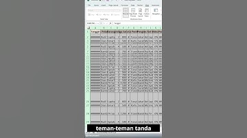 Tutorial Merapikan Excel: Susun Baris dan Kolom Biar Gak Berantakan! #belajarexcel #excelpemula