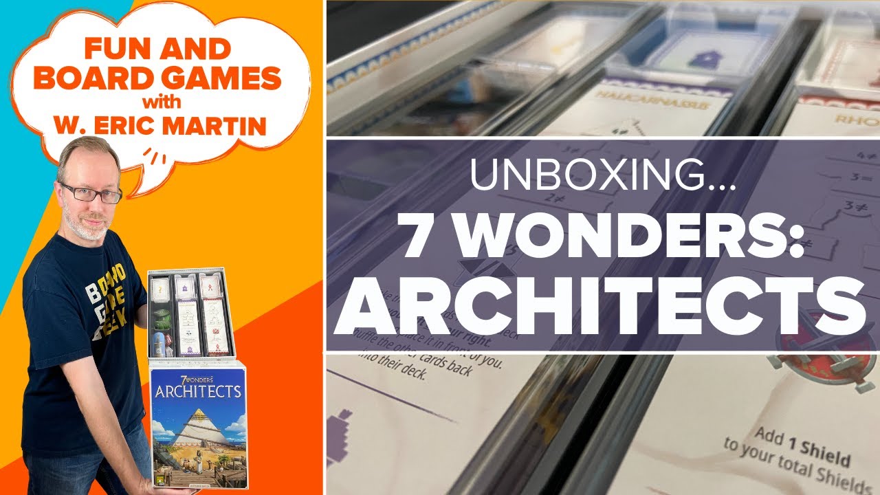 Unboxing 7 Wonders: Architects — Fun & Board Games with WEM