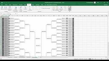 2021 March Madness Brackets in Excel