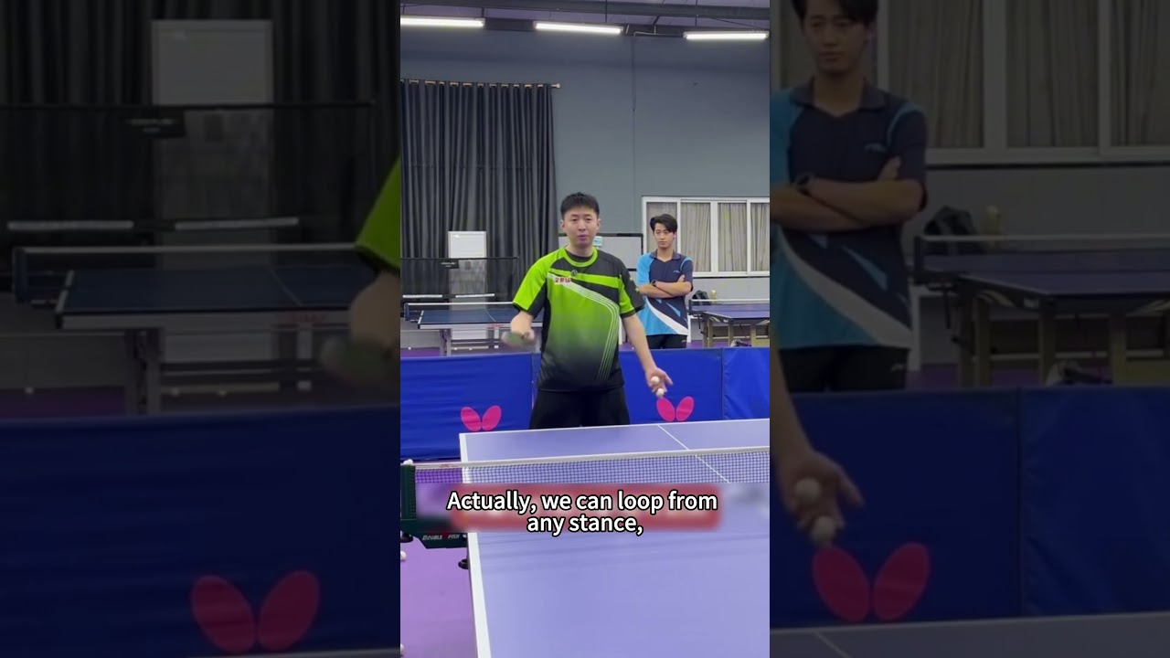 Стойка для выполнения топспина справа 