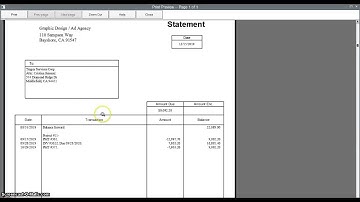 Creating Customer Statements in Quickbooks